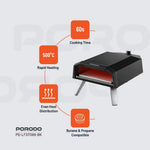 Porodo Lifestyle 12" Pizza Outdoor Oven - W Stooore