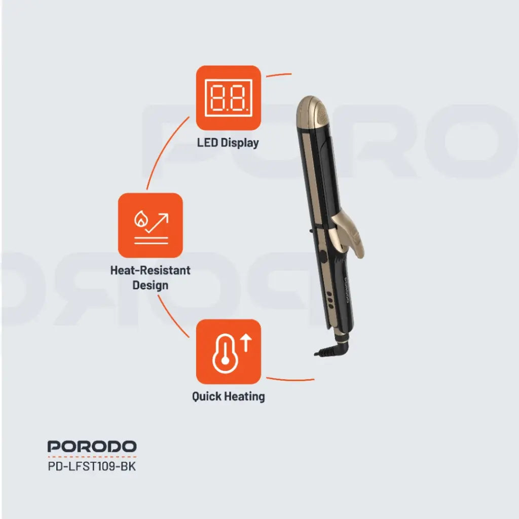 Porodo Lifestyle 4 Style Hair Iron - W Stooore