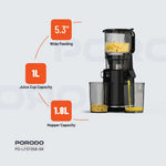 Porodo Lifestyle Cold Press Slow Juicer - W Stooore