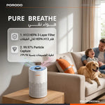 Porodo Lifestyle PUREA Smart Air Purifier with 3-Layer H13 HEPA Filter - W Stooore