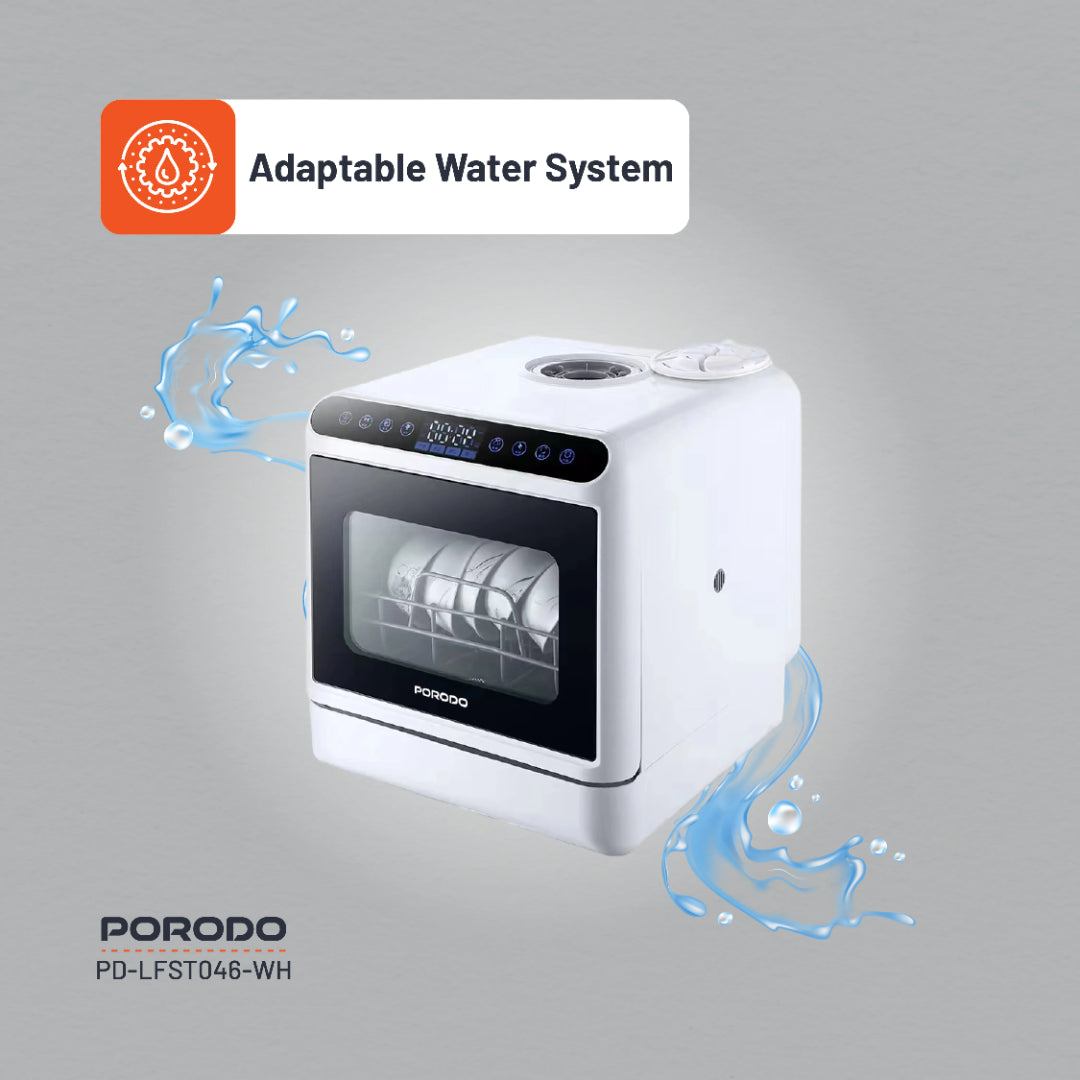 Porodo Lifestyle Counter-Top Dishwasher - W Stooore