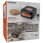 Porodo Lifestyle Crisp Cook 3-In-1 Air Fryer, Pizza, Oven - W Stooore
