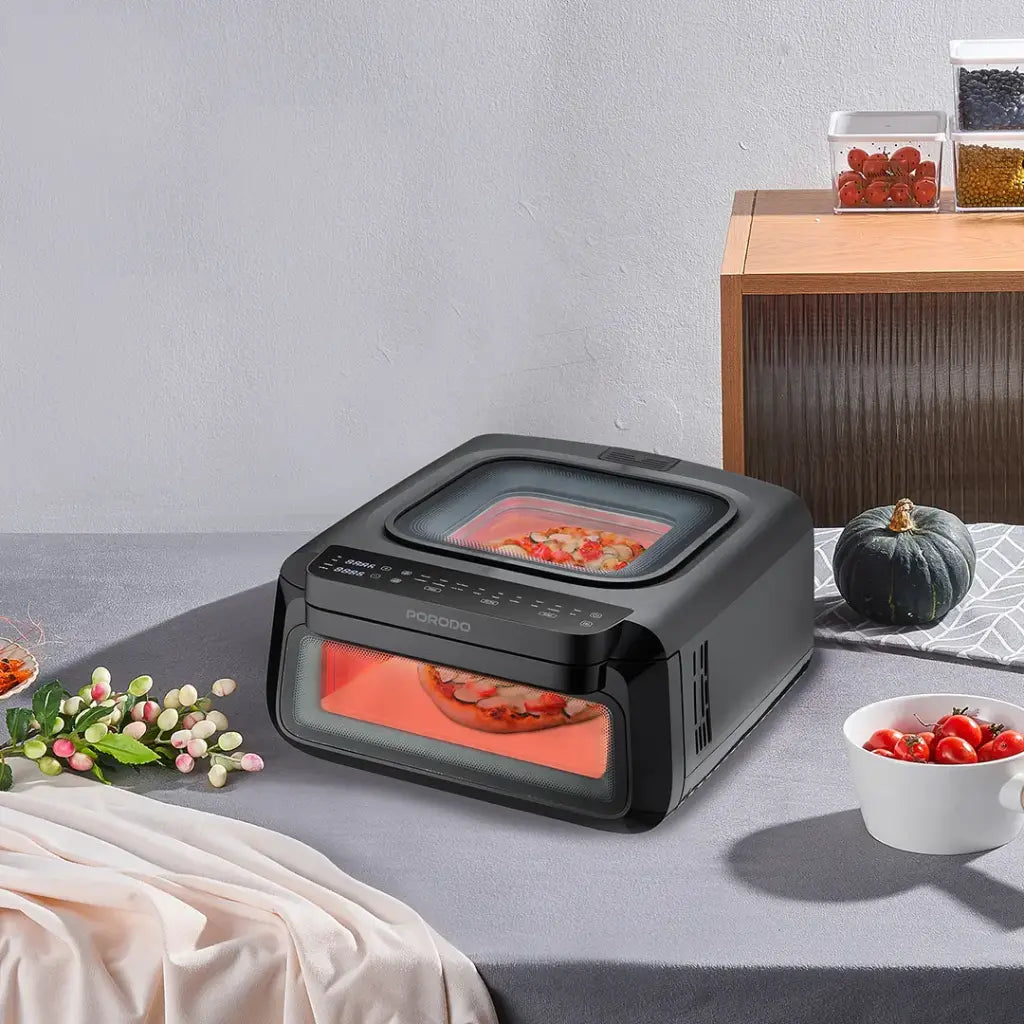 Porodo Lifestyle Crisp Cook 3-In-1 Air Fryer, Pizza, Oven - W Stooore