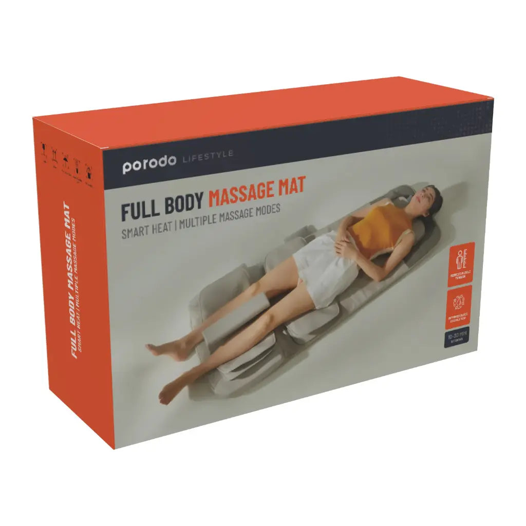 Porodo Lifestyle Full Body Massage Mat Smart Heat & Multiple Massage Modes - W Stooore