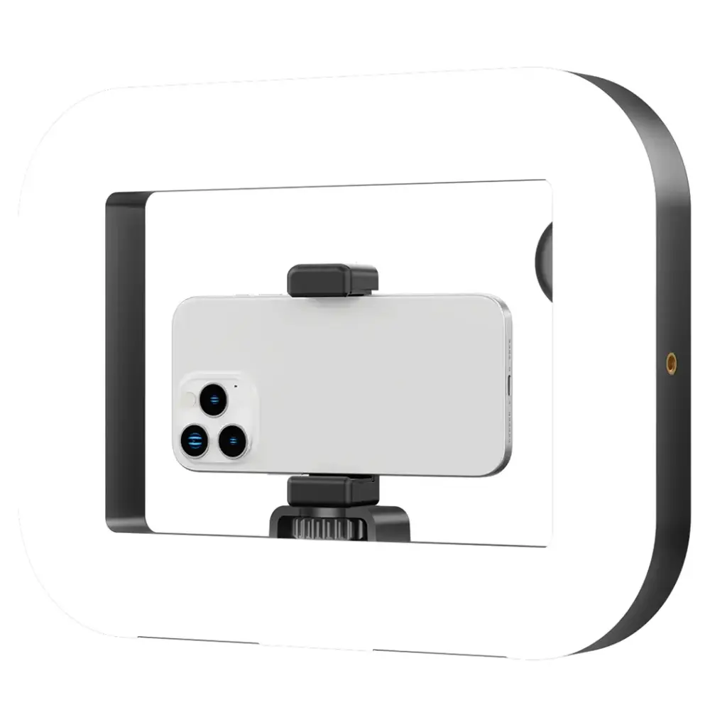 Porodo Lifestyle Handheld ring grip Camera & phone vlogging light Desktop support | Phone clamp - W Stooore