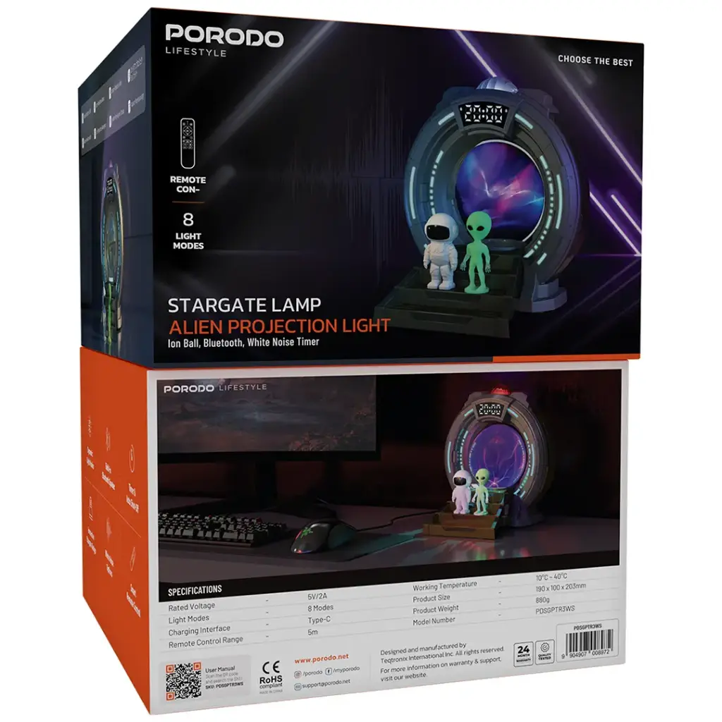 Porodo Lifestyle Stargate Lamp Alien Projection Light - W Stooore