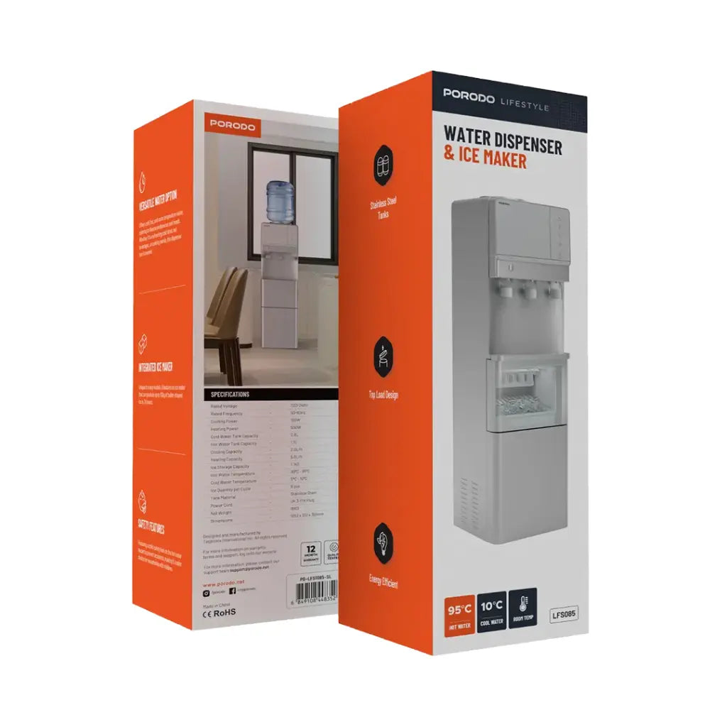 Porodo Lifestyle Water Dispenser & Ice Maker - W Stooore
