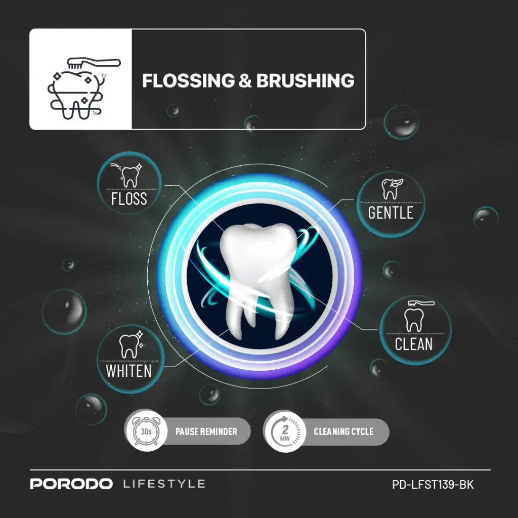 Porodo Lifestyle Water Floss & Sonic Electric Toothbrush - W Stooore