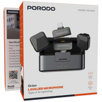 Porodo Orion Lavalier Microphone Type-C & Lightning - W Stooore