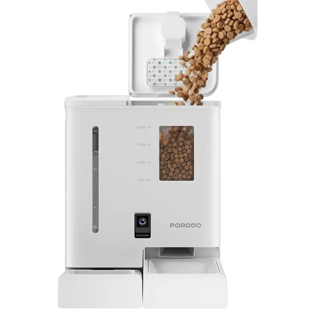 Porodo PETMATE Automatic Pet Feeder with Wi-Fi, Camera and App Control - W Stooore