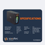 Porodo Soundtec Quantum 2.2 Channel Portable Speaker 100W - W Stooore