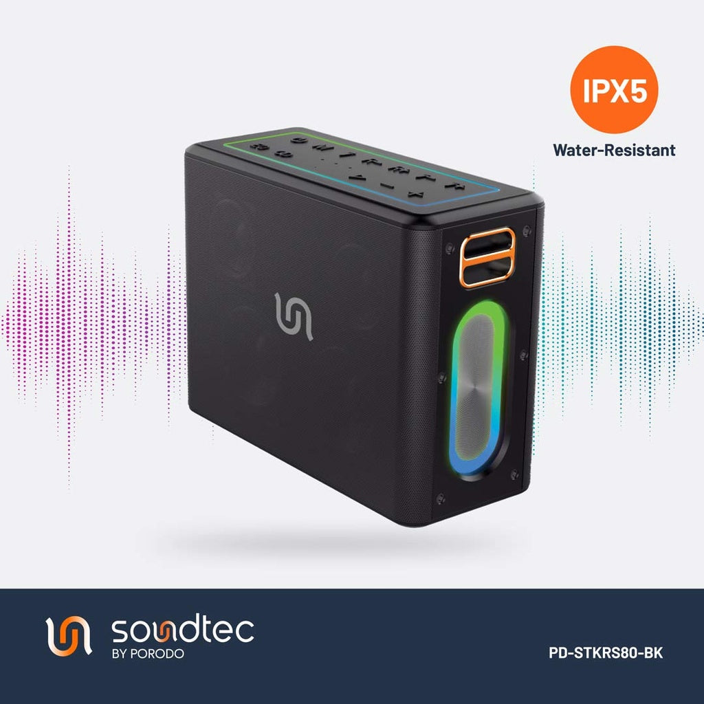 Porodo Soundtec Quantum 2.2 Channel Portable Speaker 100W - W Stooore