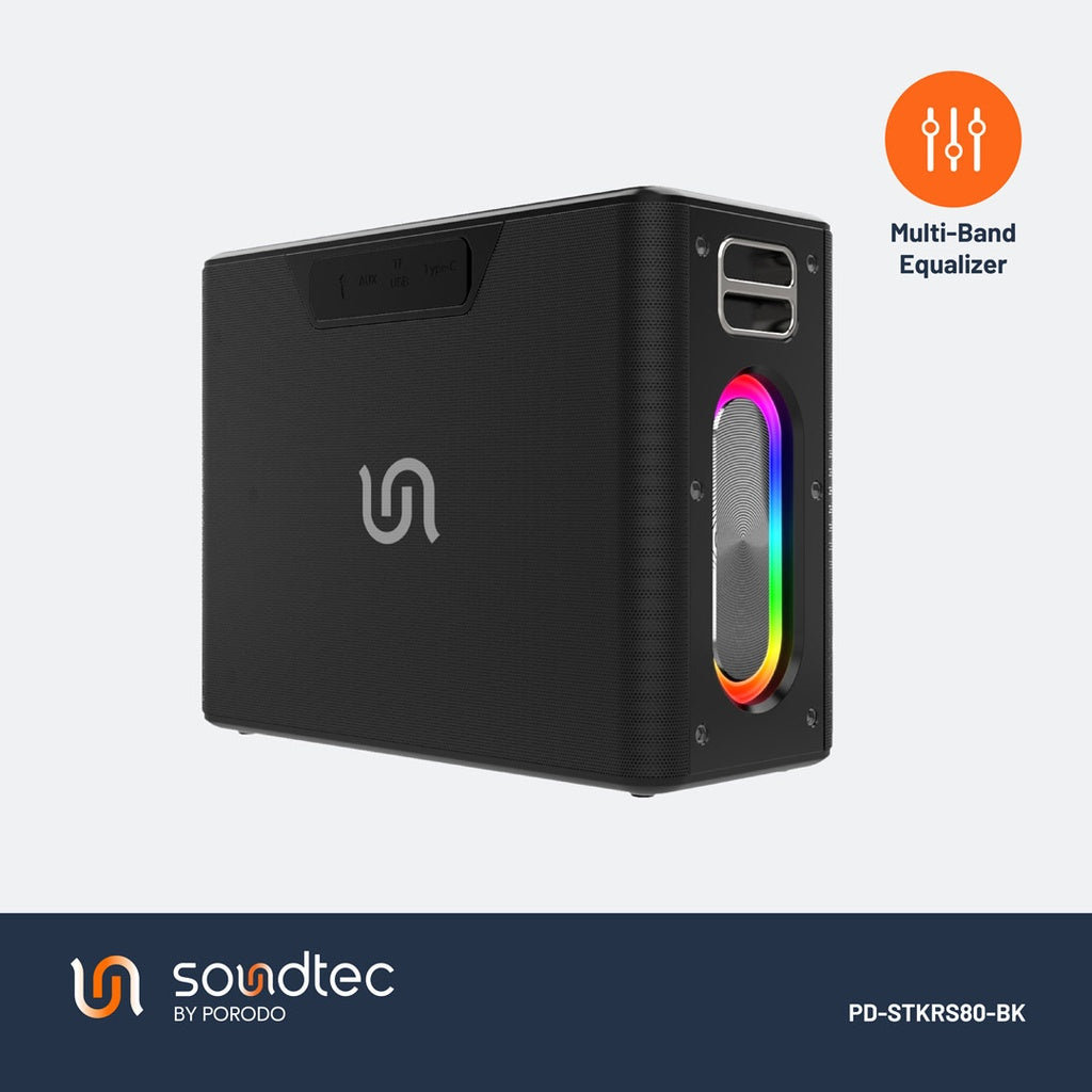 Porodo Soundtec Quantum 2.2 Channel Portable Speaker 100W - W Stooore