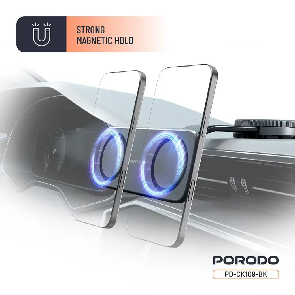 Porodo Vacuum & Adhesive Magnetic Car Mount - W Stooore