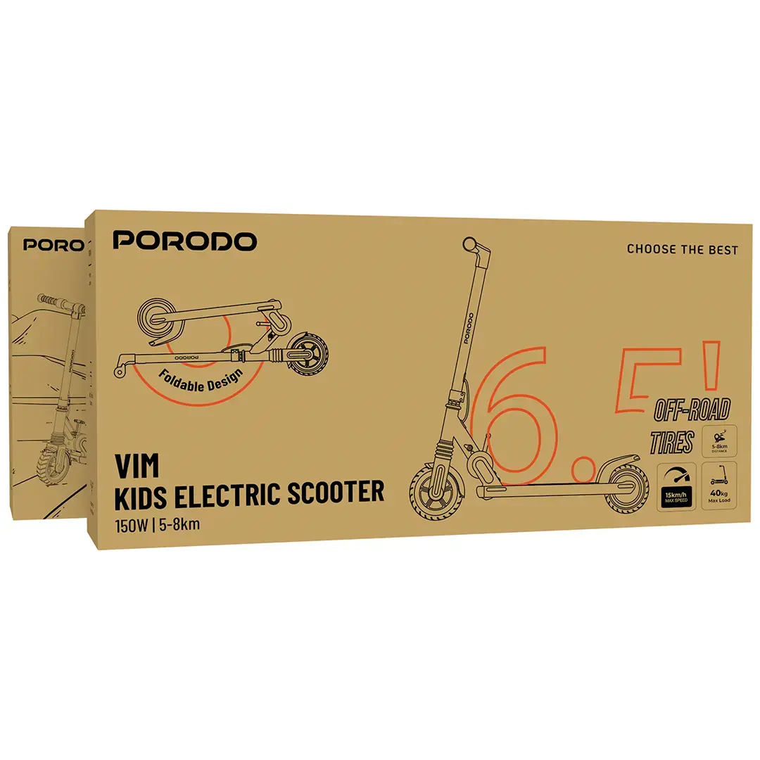 Porodo Vim Kids Electric Scooter 150W | 5-8km - W Stooore