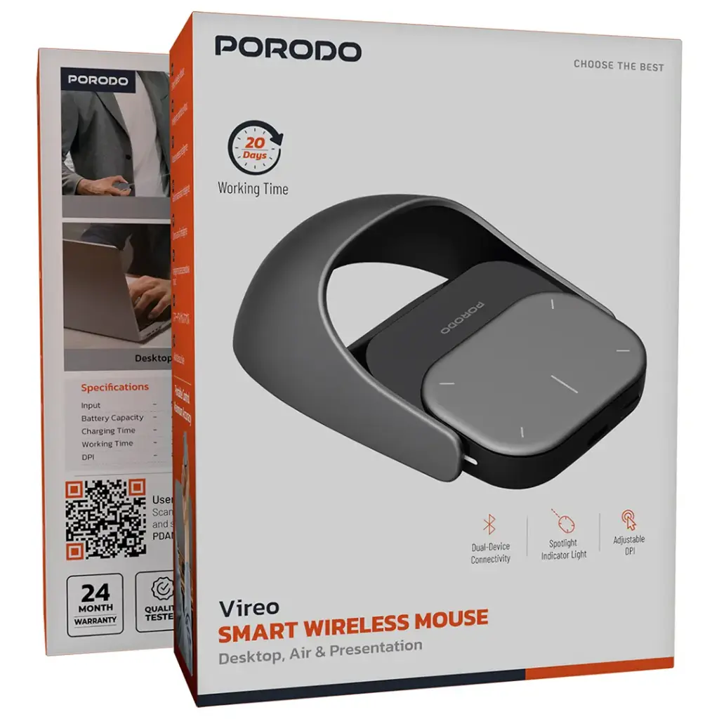Porodo Vireo Smart Wireless Mouse - W Stooore