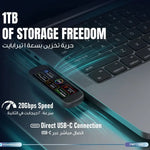 Powerology Vaultx 1 TB Mini Portable SSD Drive - W Stooore