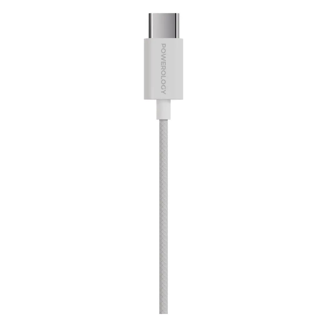 Powerology Voro Earhook USB-C Wired Earphones - White