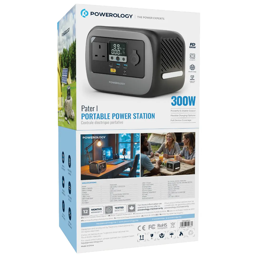 Powerology Pater I Portable Power Station 300W - W Stooore