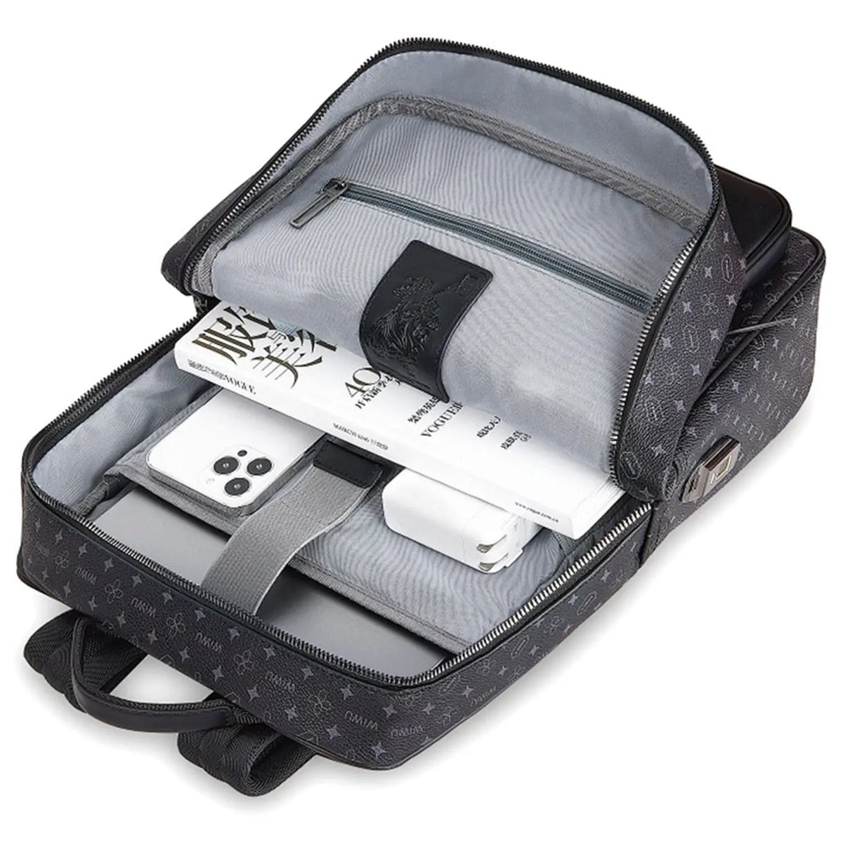 WiWU Master Fingerprint Lock Backpack - Black - W Stooore