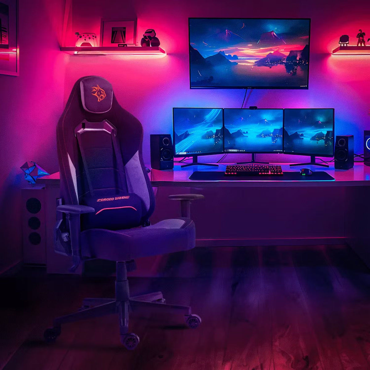 Porodo Gaming Professional Gaming Chair Molded Foam Seats - W Stooore