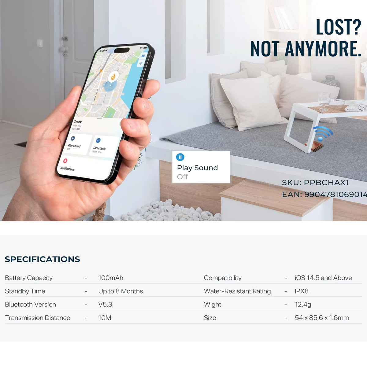 Powerology Findx Smart Card Device Finder - W Stooore