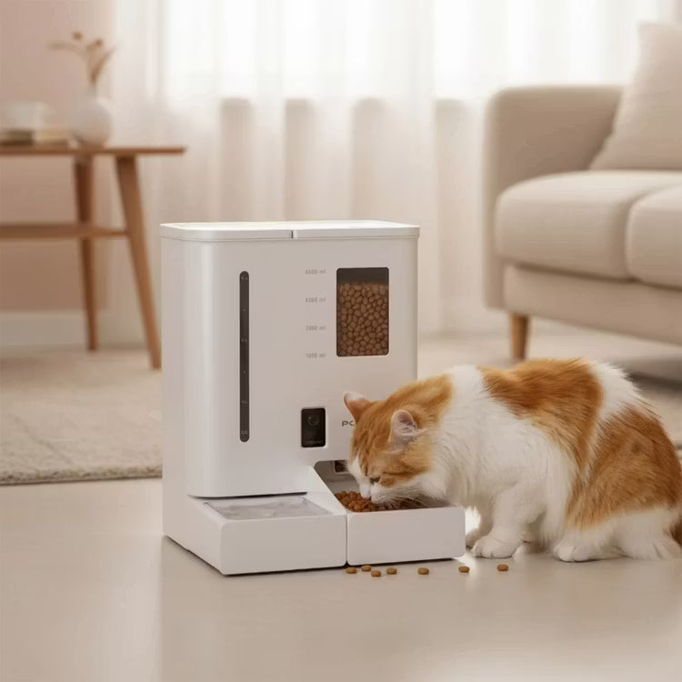 Porodo PETMATE Automatic Pet Feeder with Wi-Fi, Camera and App Control - W Stooore